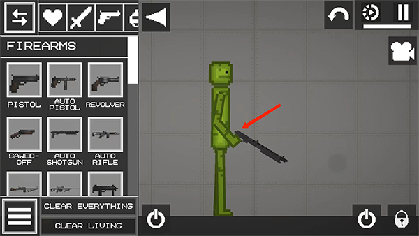 Melon Sandbox怎么让人物拿枪截图7