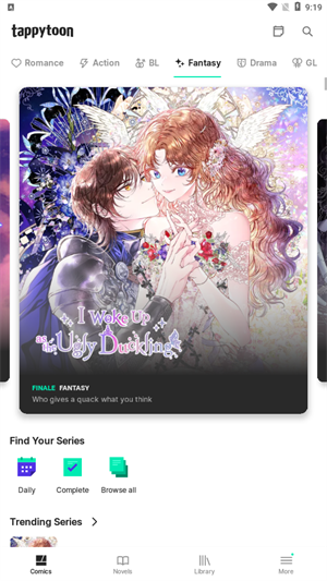 Tappytoon官方免费安装版使用方法1