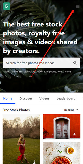 pexels免费素材网怎么设置中文截图1