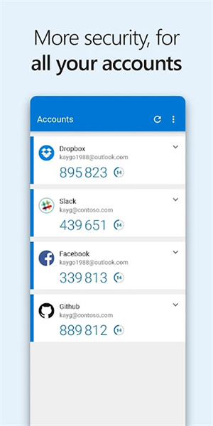 Microsoft Authenticator最新版软件特色截图