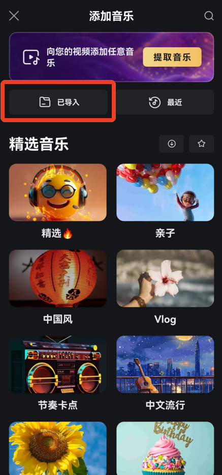 如何导入自己的音乐截图4