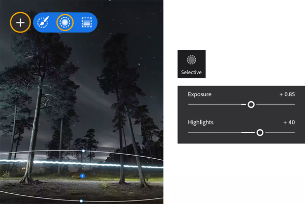 编辑夜间自然照片截图2