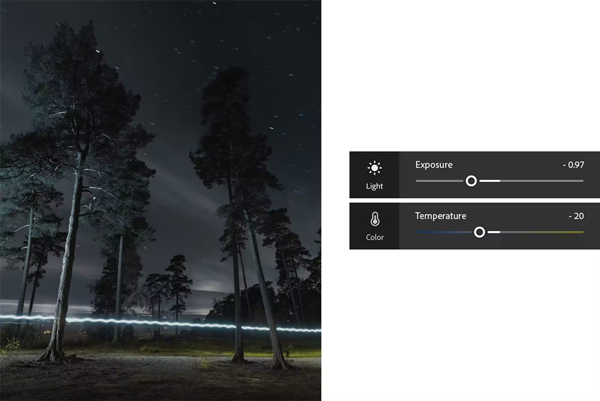 编辑夜间自然照片截图1