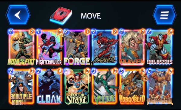 漫威终极逆转国服中文版卡组推荐截图3