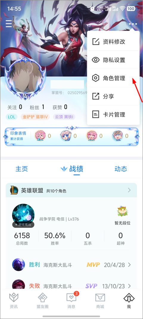 怎么设置战绩不可见截图1