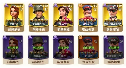 我的战争入门阵容推荐1
