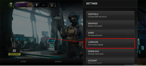 cod战区手游如何设置中文?2