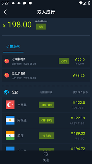 查看游戏最低价2
