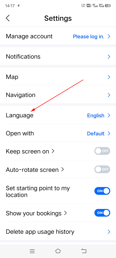 NAVER地图怎么调成中文3