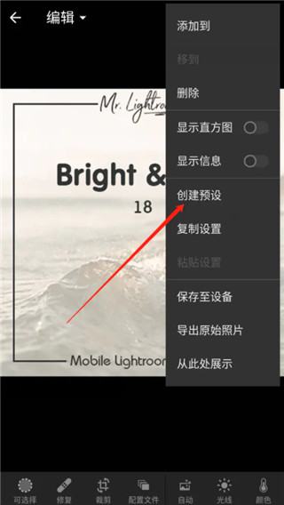 DNG格式怎么预设保存9